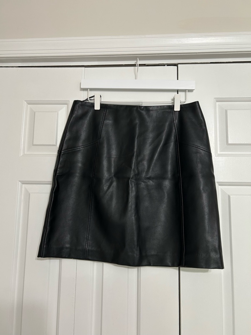 New Look Black Faux Leather Mini Skirt